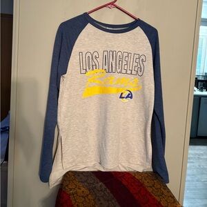 NFL LA Rams Team Apparel Blue and grey  Shirt
